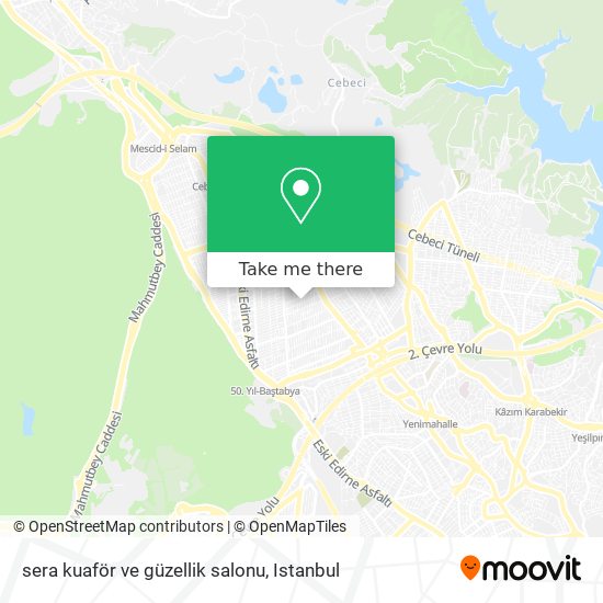 sera kuaför ve güzellik salonu map