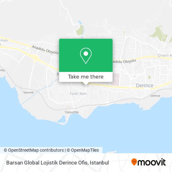Barsan Global Lojistik Derince Ofis map