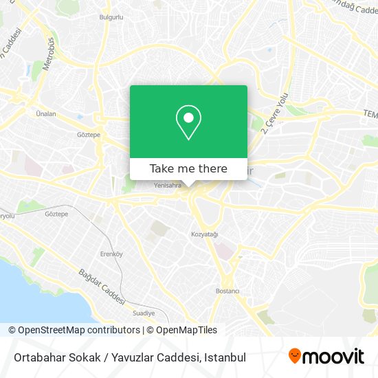 Ortabahar Sokak / Yavuzlar Caddesi map