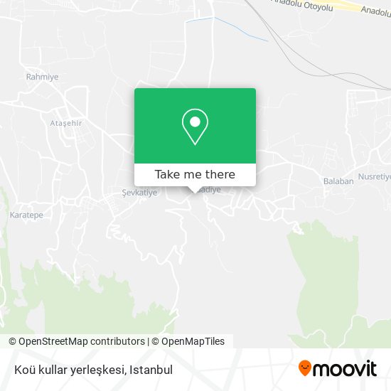 Koü kullar yerleşkesi map
