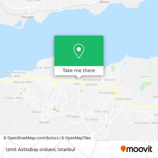 Izmit Astsubay orduevi map