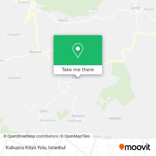 Kubuzcu Köyü Yolu map
