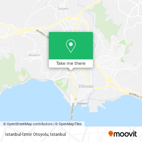 Istanbul-İzmir Otoyolu map