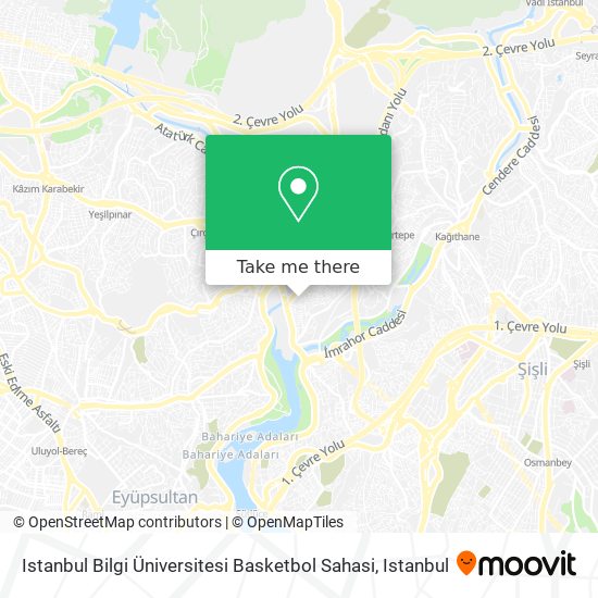 Istanbul Bilgi Üniversitesi  Basketbol Sahasi map