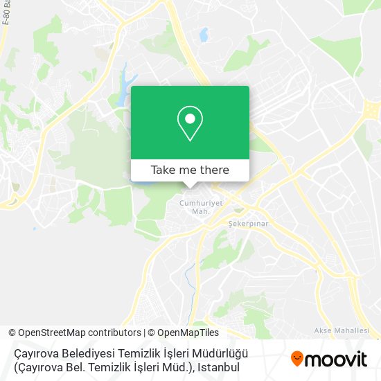 Çayırova Belediyesi Temizlik İşleri Müdürlüğü (Çayırova Bel. Temizlik İşleri Müd.) map