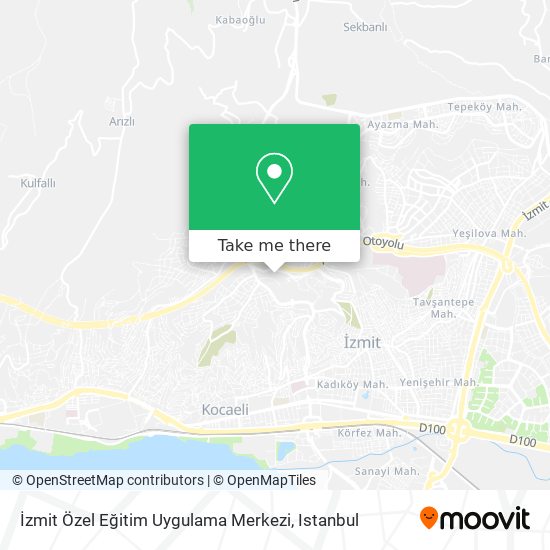 İzmit Özel Eğitim Uygulama  Merkezi map