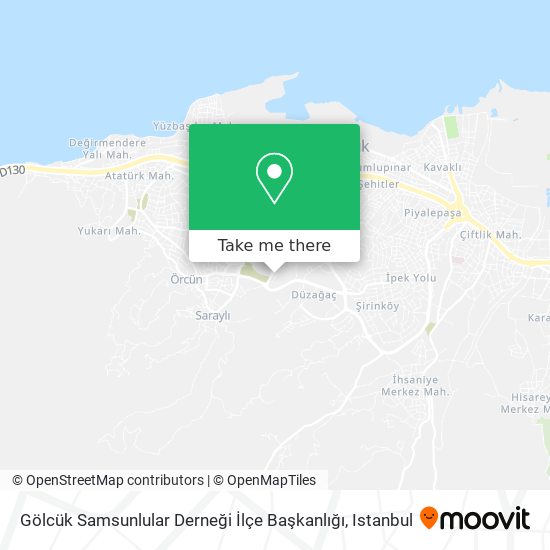 Gölcük Samsunlular Derneği İlçe Başkanlığı map
