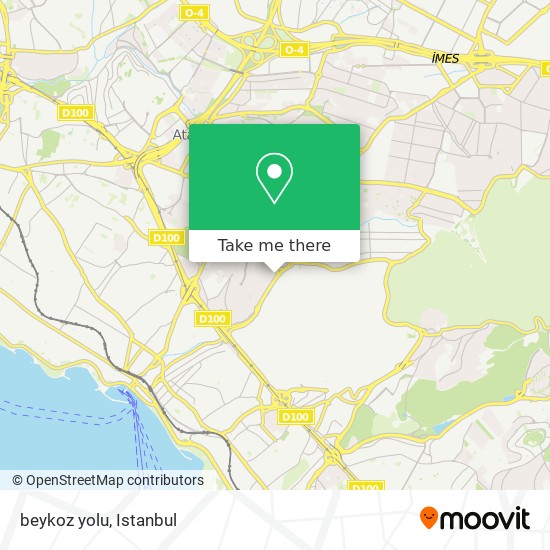 beykoz yolu map