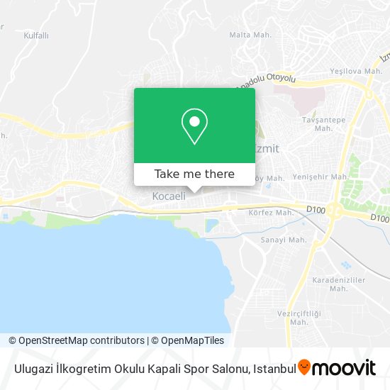 Ulugazi İlkogretim Okulu Kapali Spor Salonu map