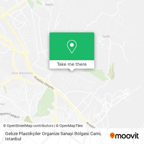 Gebze Plastikçiler Organize Sanayi Bölgesi Cami map