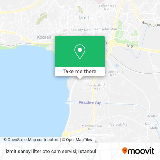 izmit sanayi ilter oto  cam servisi map