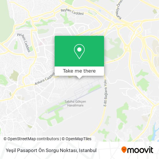 Yeşil Pasaport Ön Sorgu Noktası map