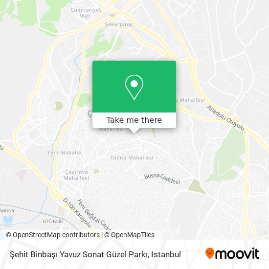 Şehit Binbaşı Yavuz Sonat Güzel Parkı map