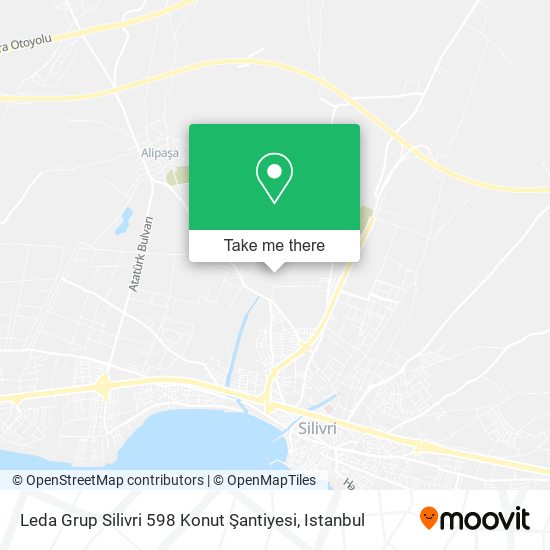 Leda Grup Silivri 598 Konut Şantiyesi map