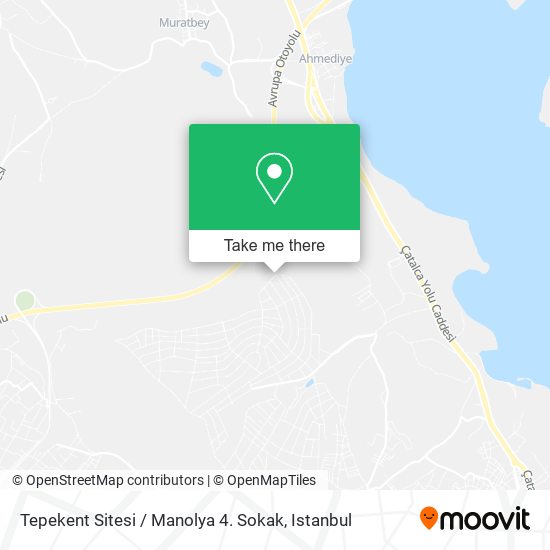 Tepekent Sitesi / Manolya 4. Sokak map