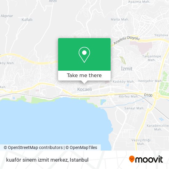 kuaför sinem izmit merkez map