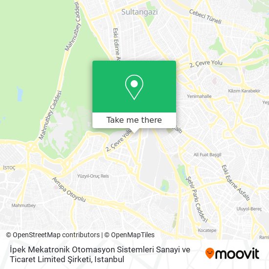 İpek Mekatronik Otomasyon Sistemleri Sanayi ve Ticaret Limited Şirketi map