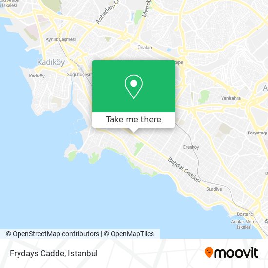 Frydays Cadde map