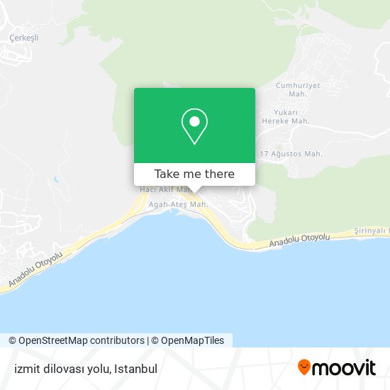izmit dilovası yolu map