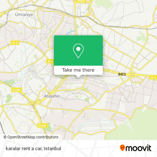 karalar rent a car map