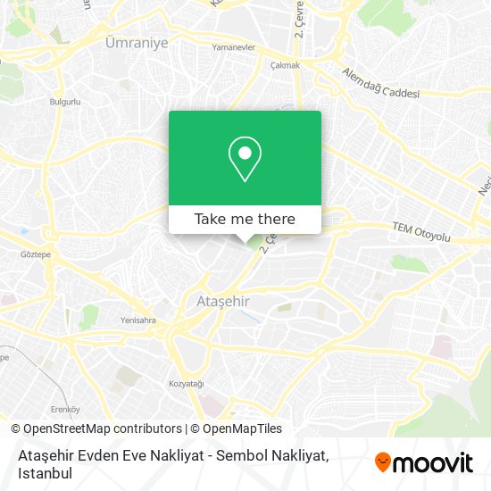 Ataşehir Evden Eve Nakliyat - Sembol Nakliyat map