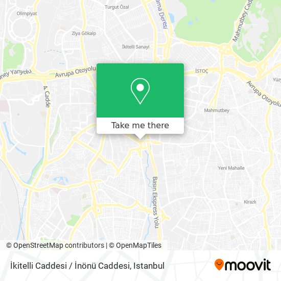 İkitelli Caddesi / İnönü Caddesi map