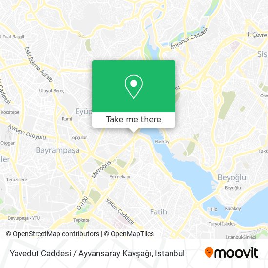Yavedut Caddesi / Ayvansaray Kavşağı map