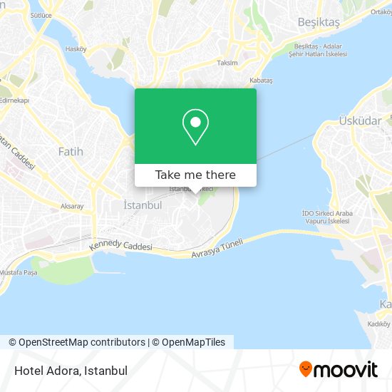 Hotel Adora map