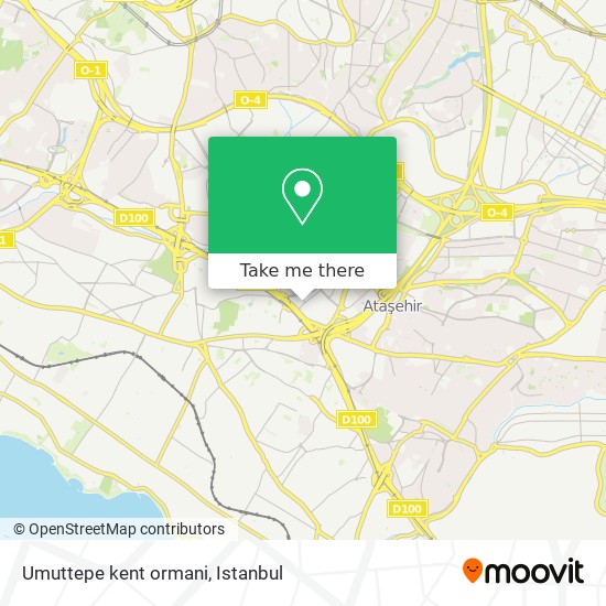 Umuttepe kent ormani map