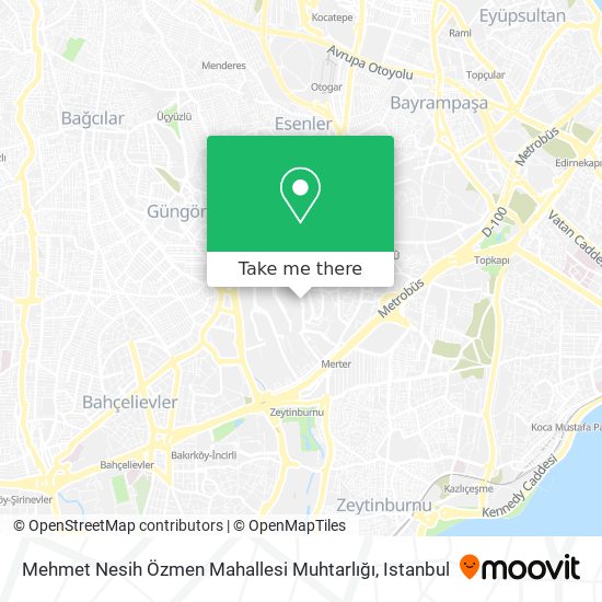 Mehmet Nesih Özmen Mahallesi Muhtarlığı map