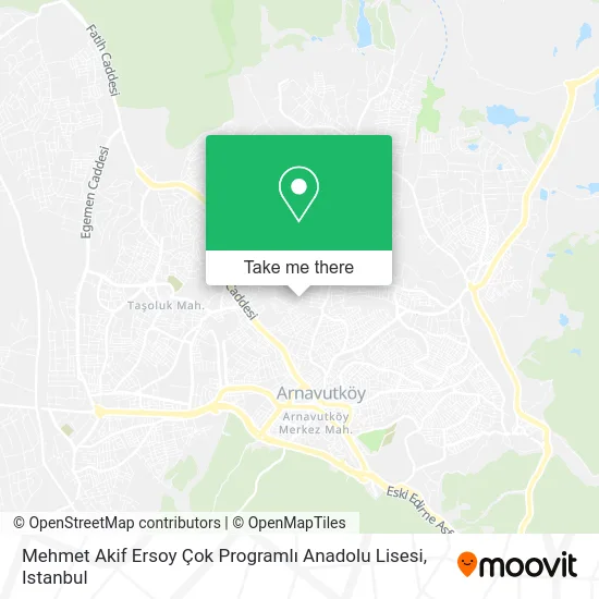 Mehmet Akif Ersoy Çok Programlı Anadolu Lisesi map