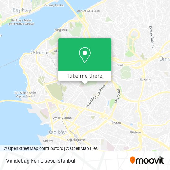 Validebağ Fen Lisesi map