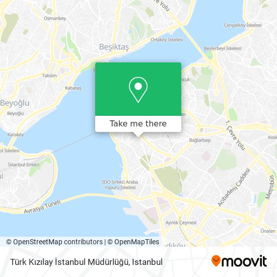 Türk Kızılay İstanbul Müdürlüğü map