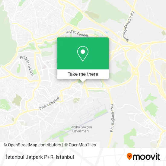 İstanbul Jetpark P+R map