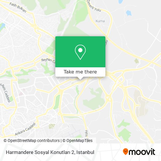 Harmandere Sosyal Konutları 2 map