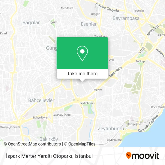 İspark Merter Yeraltı Otoparkı map