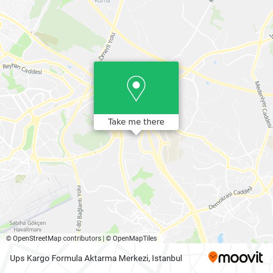 Ups Kargo Formula Aktarma Merkezi map