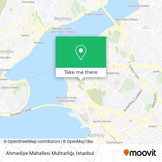 Ahmediye Mahallesi Muhtarlığı map