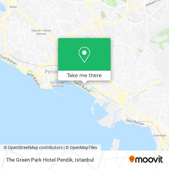 The Green Park Hotel Pendik map