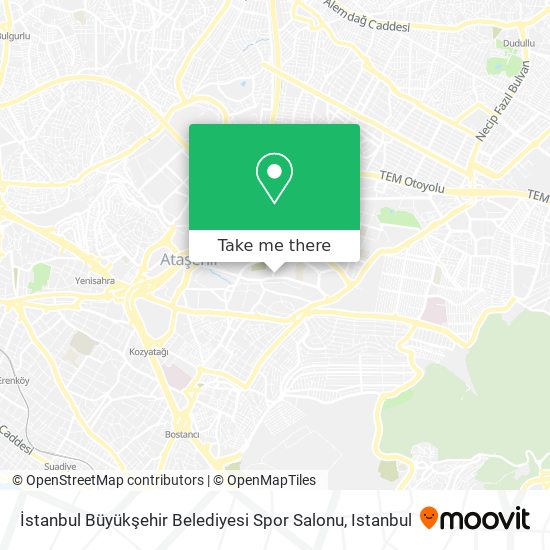 İstanbul Büyükşehir Belediyesi Spor Salonu map