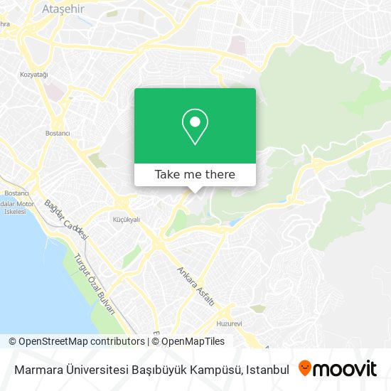 Marmara Üniversitesi Başıbüyük Kampüsü map