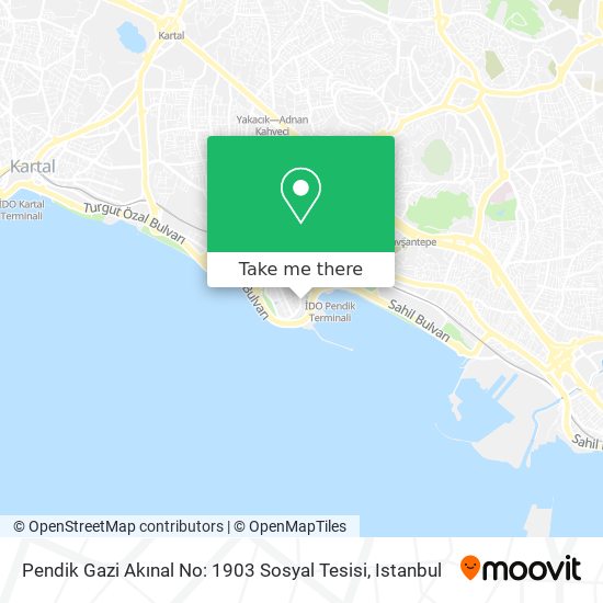 Pendik Gazi Akınal No: 1903 Sosyal Tesisi map