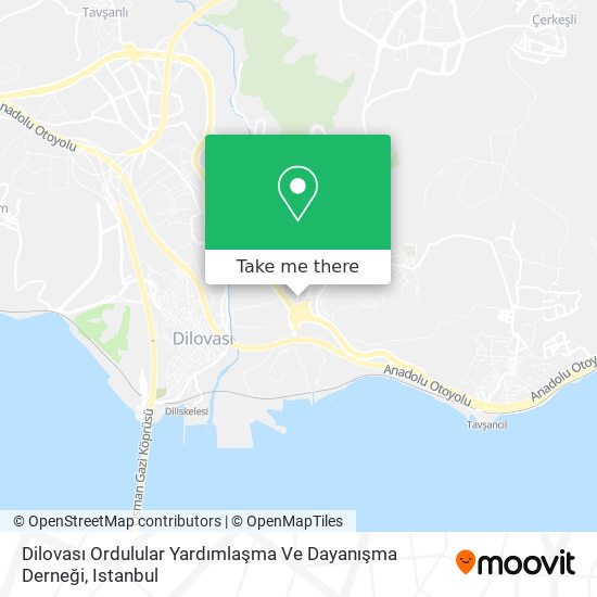 Dilovası Ordulular Yardımlaşma Ve Dayanışma Derneği map