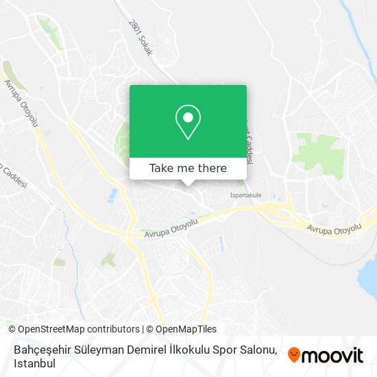 Bahçeşehir Süleyman Demirel İlkokulu Spor Salonu map