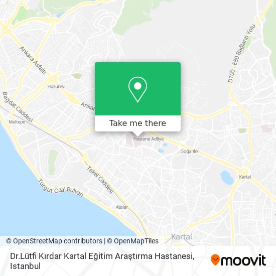 Dr.Lütfi Kırdar Kartal Eğitim Araştırma Hastanesi map