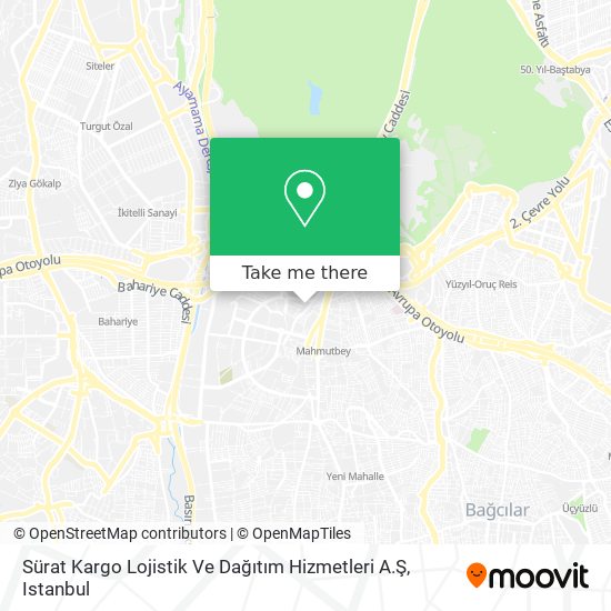 Sürat Kargo Lojistik Ve Dağıtım Hizmetleri A.Ş map