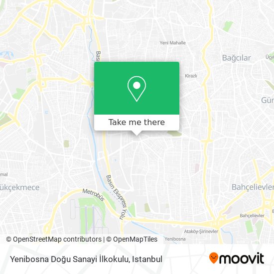 Yenibosna Doğu Sanayi İlkokulu map