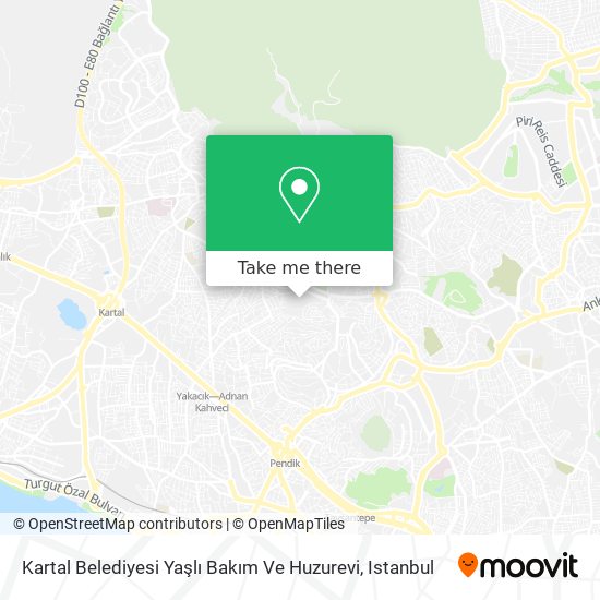 Kartal Belediyesi Yaşlı Bakım Ve Huzurevi map