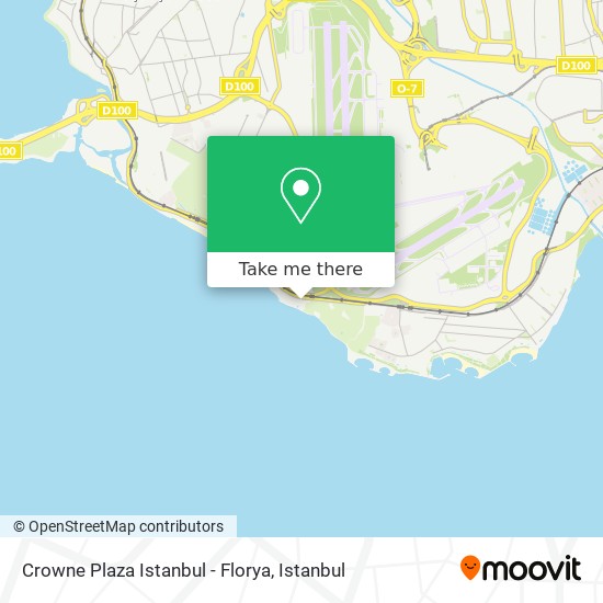 Crowne Plaza Istanbul - Florya map