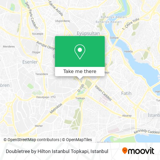 Doubletree by Hilton Istanbul Topkapi map